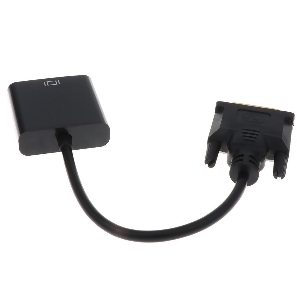 12cm 24+1 Pin DVI Male to Female VGA Adapter Cable for Computer Monitor
