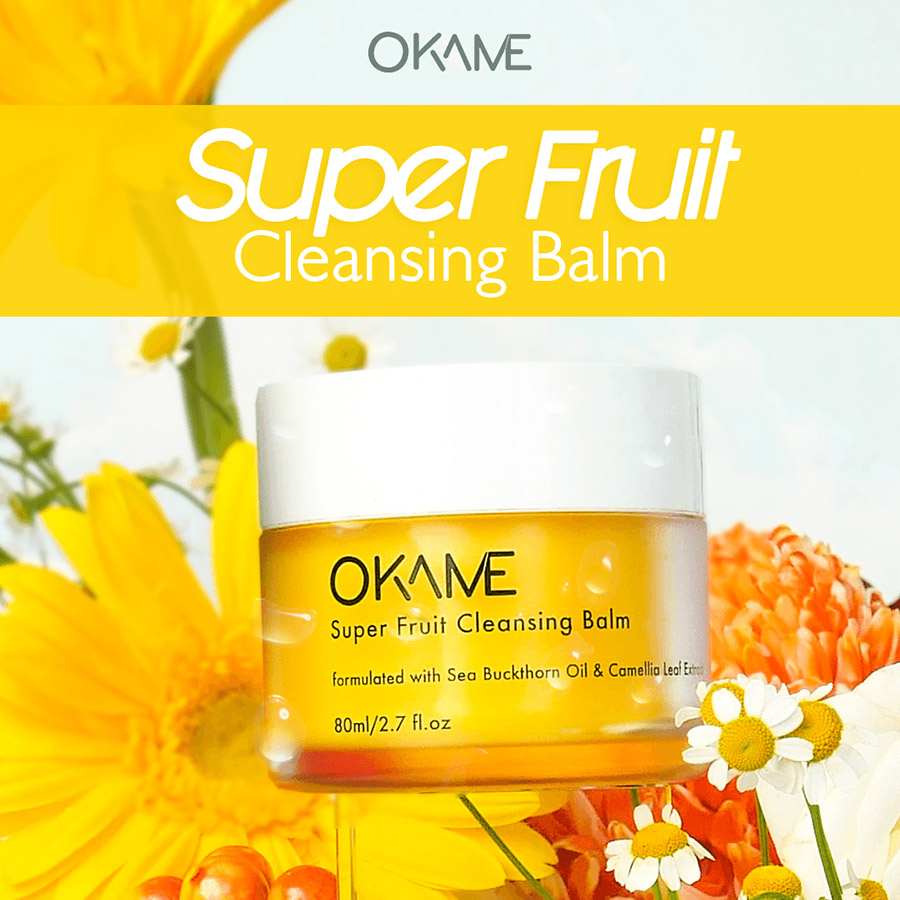 Combo Sáp Tẩy Trang Okame Super Fruit Cleansing Balm 80ml và Mini Size 7ml