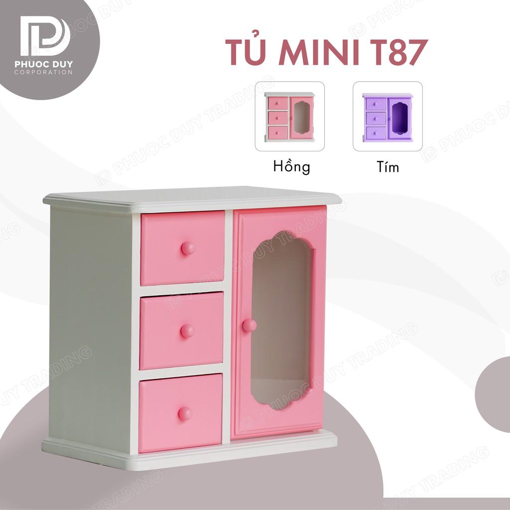 Tủ mini để bàn đa năng - Tủ nữ trang - Tủ mỹ phẩm T87