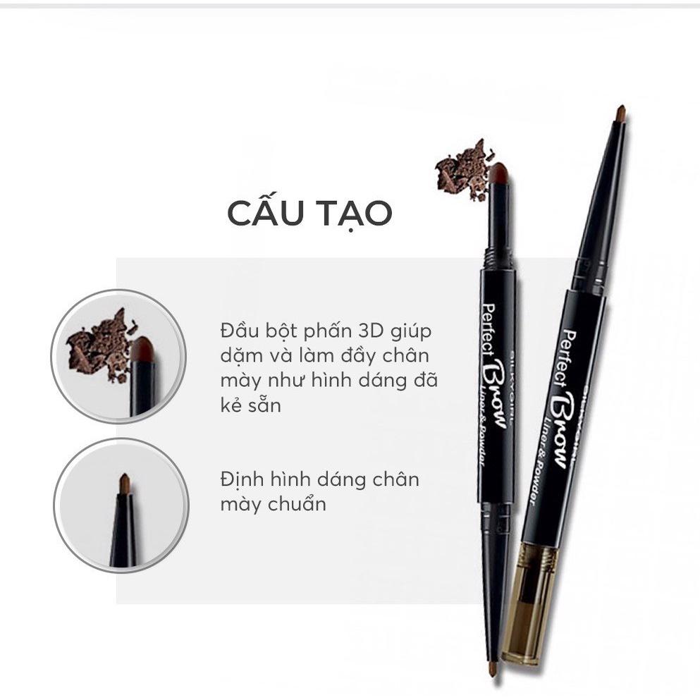 COMBO 2 SP Chì Kẻ Mày Perfect Brown + Kẻ Mắt Perfect Matte