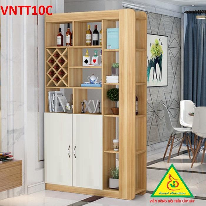 TỦ KỆ TRANG TRÍ KIÊM VÁCH NGĂN VNTT10C - Nội thất lắp ráp Viendong Adv