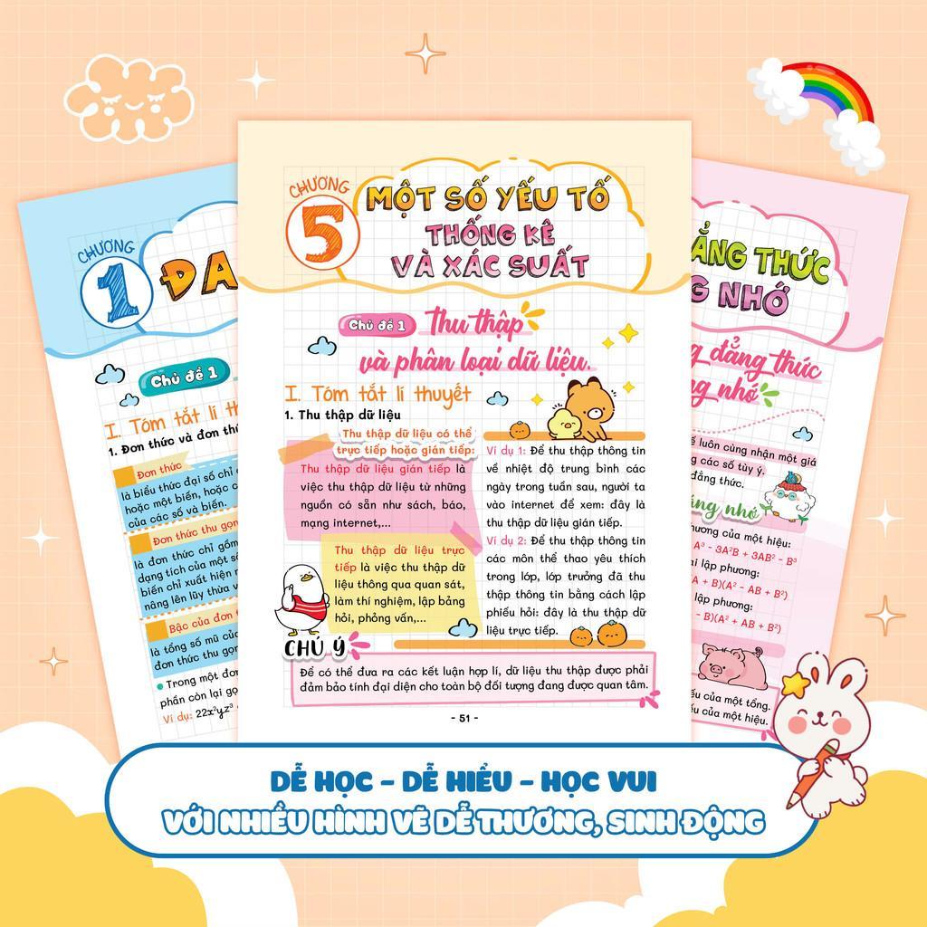 Sách - Takenote - Sổ Tay Kiến Thức Và Dạng Toán Lớp 8 - Megabook