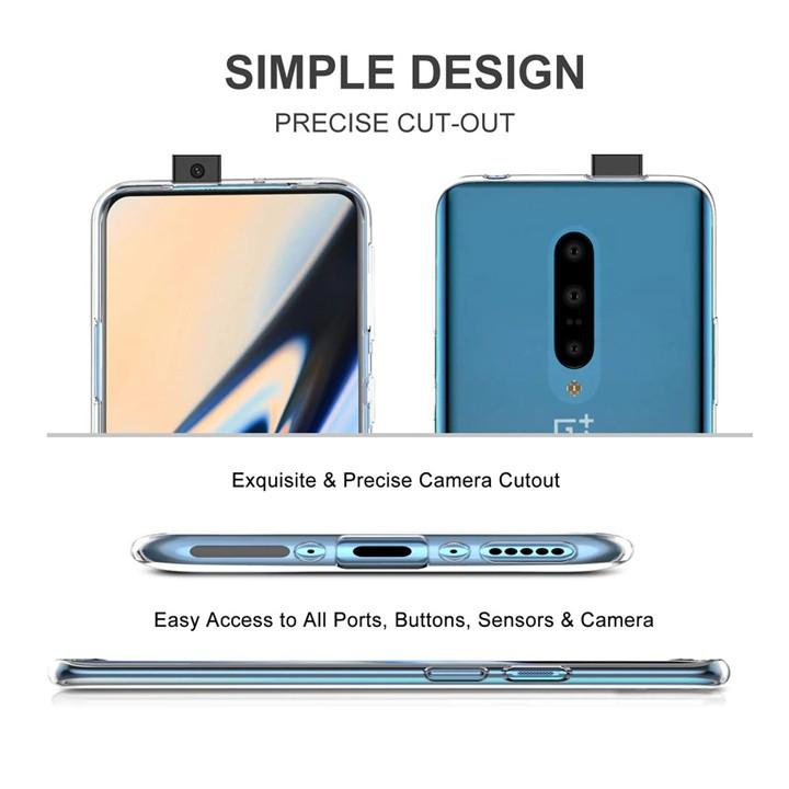 Ốp lưng OnePlus 7 Pro, 7T Pro, 7 Pro 5G Silicon dẻo trong suốt