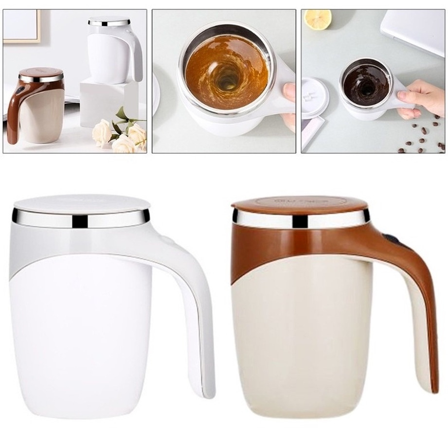 Cốc khuấy tự động dùng pin siêu tiện chất liệu thép 304 không rỉ giữ nhiệt tốt - Hàng chính hãng dododios
