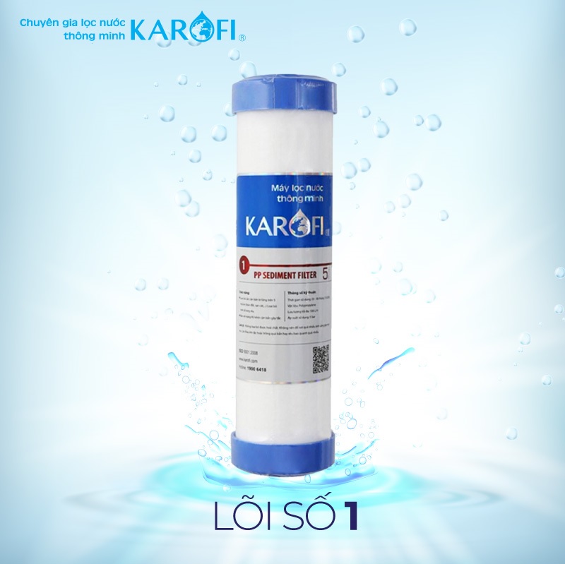 Lõi Lọc RO KAROFI Số 1 - PP 5 Micron