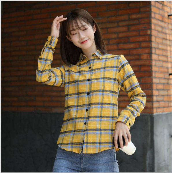 Áo sơ-mi vitage form dài phong cách Hàn Quốc trẻ trung cho nữ Sm22