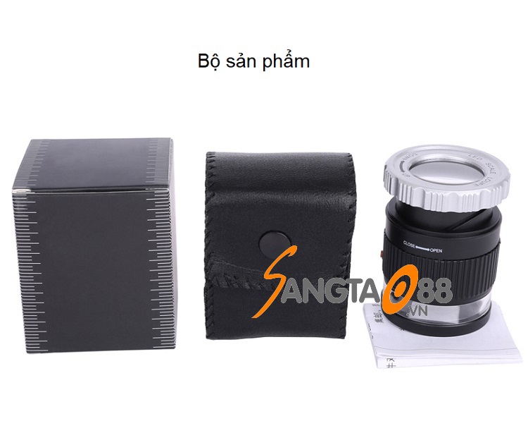 Kính lúp cầm tay có thước đo Kiểm tra sợi vải, tem, trang sức cao cấp 9006B-