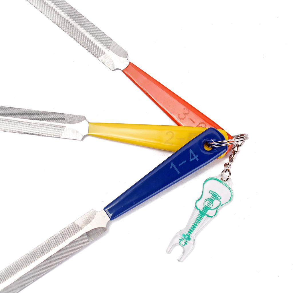 Baoblade 2 Mặt Hạt Tập Tin Bộ cho Đàn Guitar Bass Luthiers Dụng Cụ