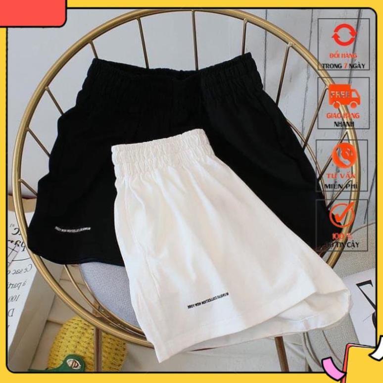 Quần short unisex_quần short đũi chun thêu siêu Hot