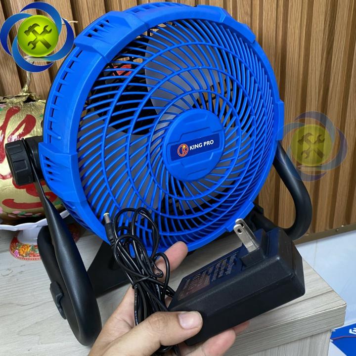 Quạt chạy pin và điện KINGPRO sài chung chân pin phổ thông 18V