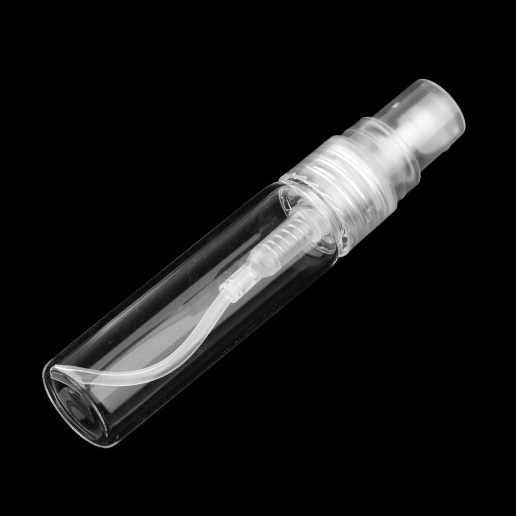 2x10Pcs Glass Perfume Empty Bottle  Pump Sprayer Refillable Travel 5ml