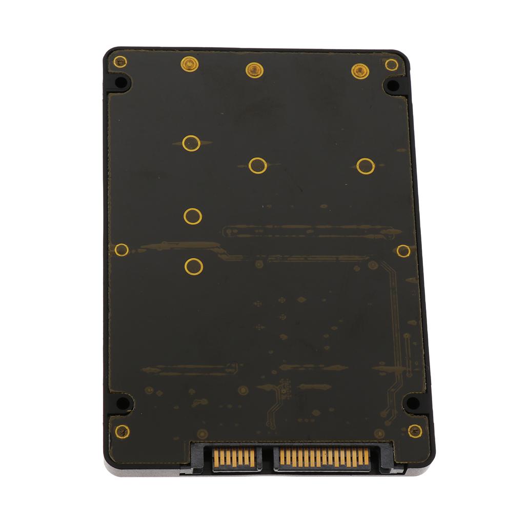 M.2 NGFF & mSATA 2-in-1 Multiple Sized SSD to SATA Adapter Converter Card