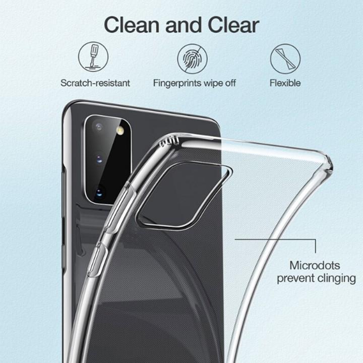 Ốp lưng dẻo silicon trong suốt dành cho samsung S20