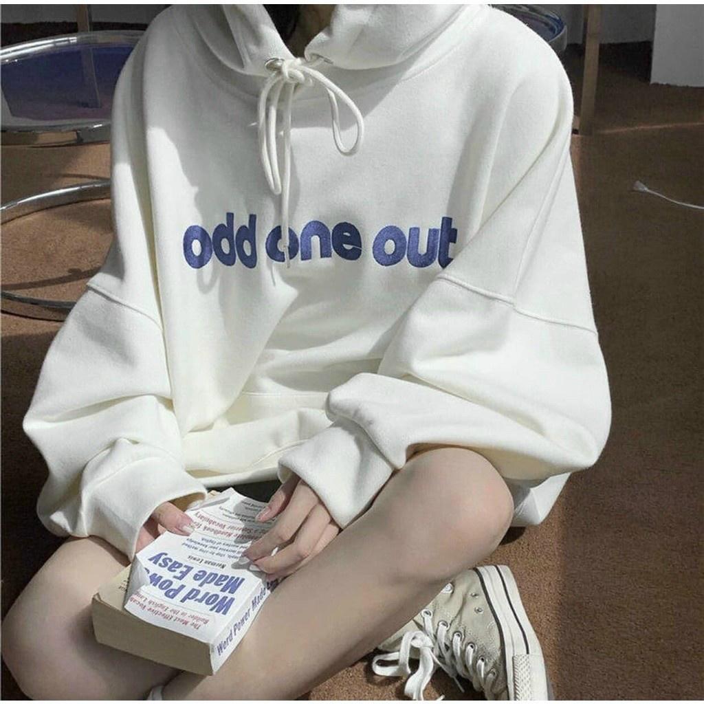ÁO HOODIE NỮ NỈ NGOẠI IN CHỮ ODD ONE OUT DỄ THƯƠNG PHONG CÁCH HÀNG BAO ĐẸP TPP989 MỚI