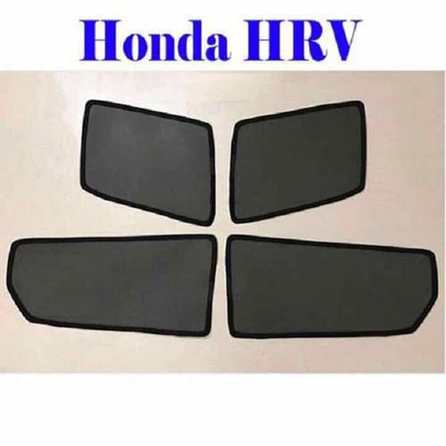 Hình ảnh Rèm che nắng dành cho xe Honda HRV 2018-2021 , bộ 4 miếng chắn nắng xe ô tô vải lưới gắn nam châm hút