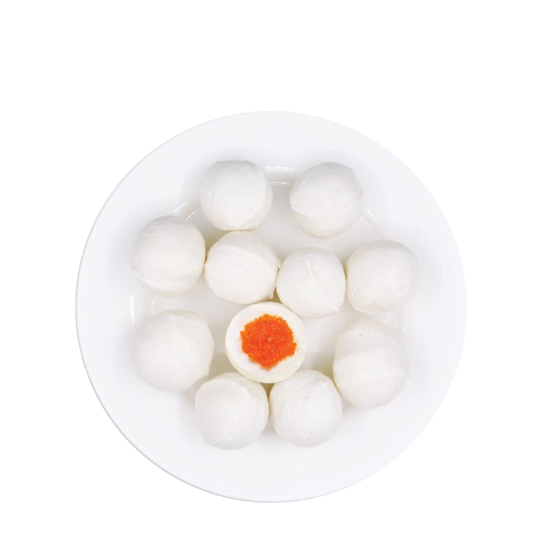 Cá viên nhân trứng cá Rich mama 200g -Viên thả lẩu - Hàng đông lạnh nhập khẩu Malaysia
