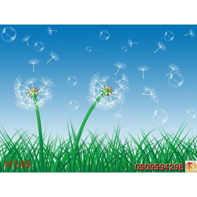 Tranh dán tường Hoa 3d, tranh hoa lá nhiều mẫu