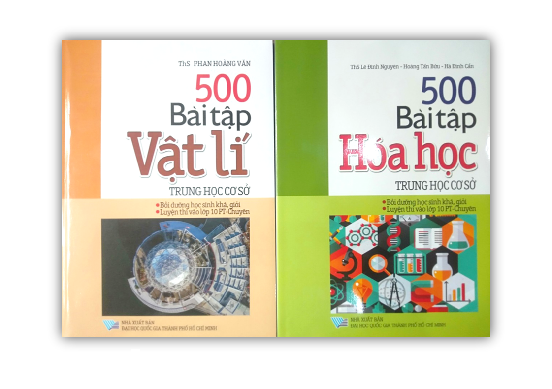 Sách - Combo 500 bài tập vật lí + hóa học trung học cơ sở