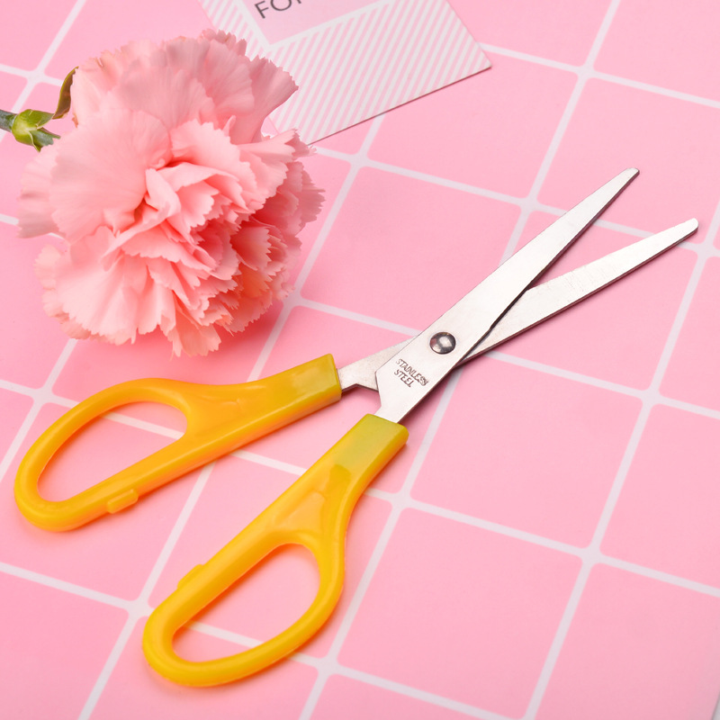 Kéo thủ công thép không gỉ cắt giấy siêu bén an toàn cho học sinh