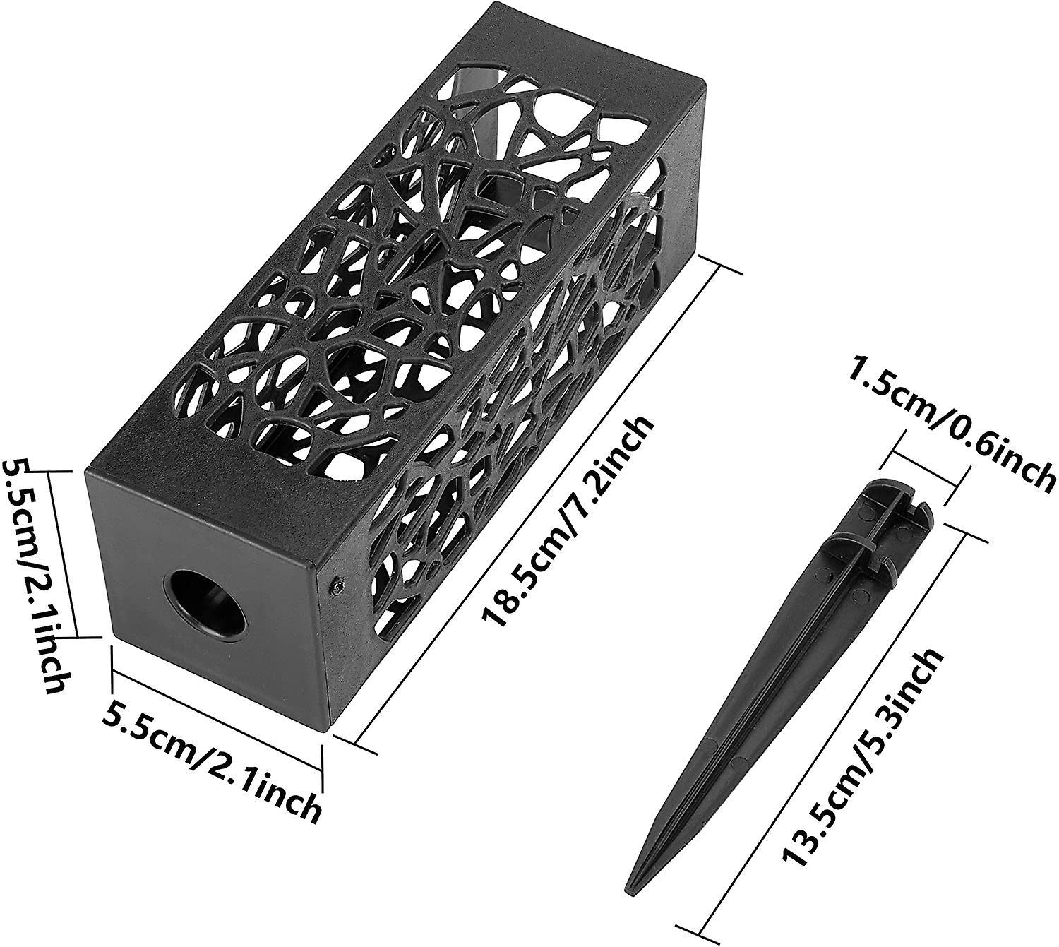 Nghĩa trang 12 inch Nghĩa trang Chất trang trí hoa với cổ phần dài và lỗ thoát nước 2PCS
