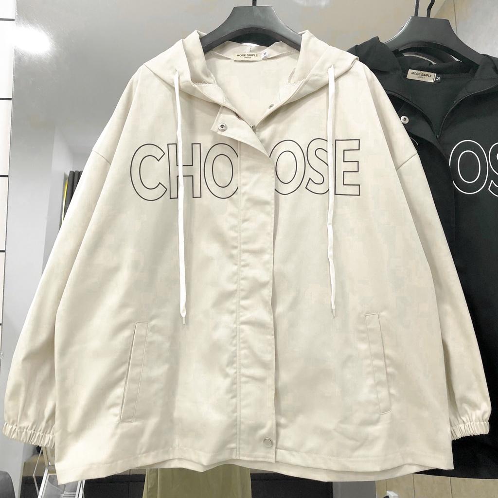 Áo Khoác Jacket Kaki Form Rộng CHOSE Phong Cách Ulzzang