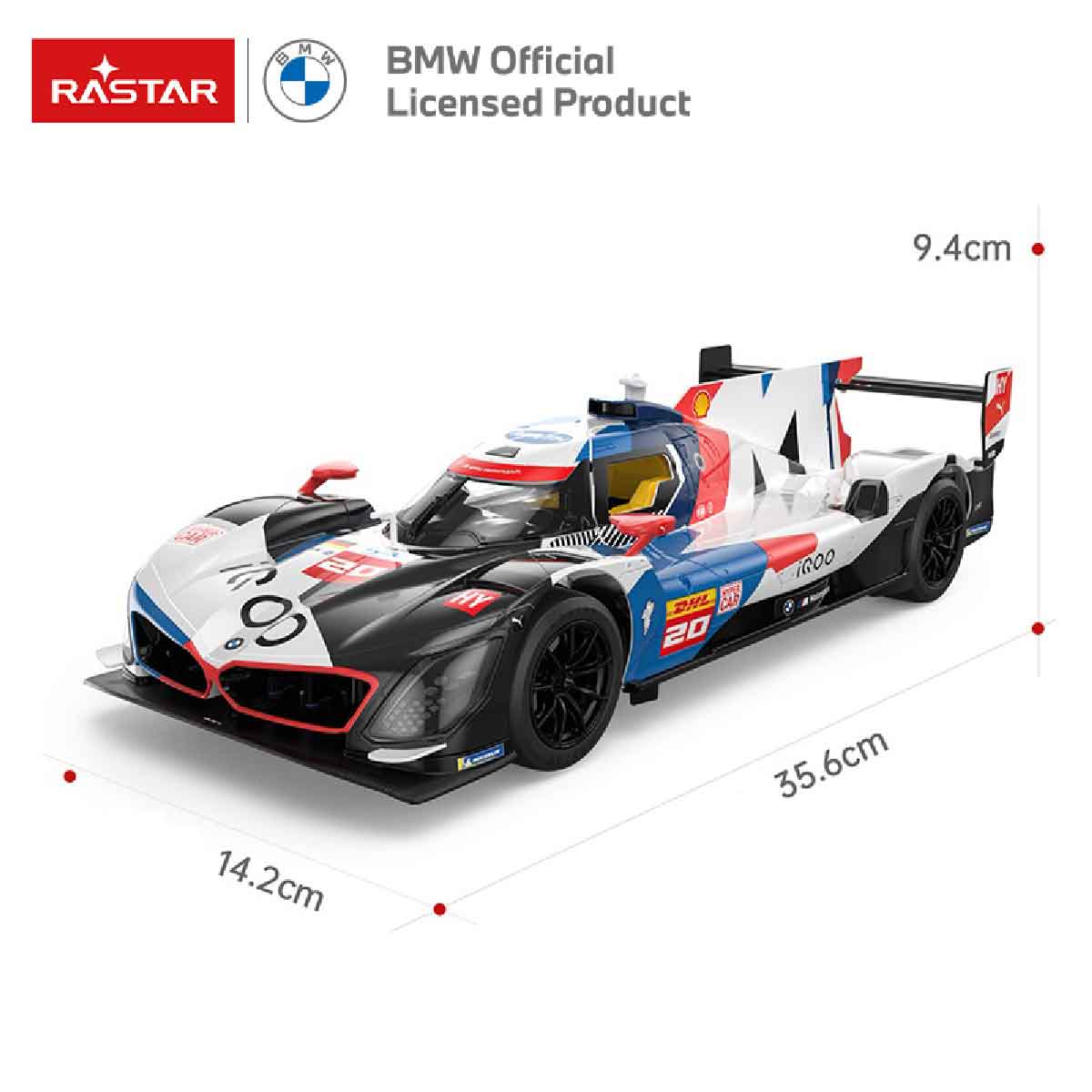 Đồ Chơi Xe Điều Khiển 1:14 BMW M Hybrid V8 Mở Được Cửa Trắng RASTAR R10190/WHI