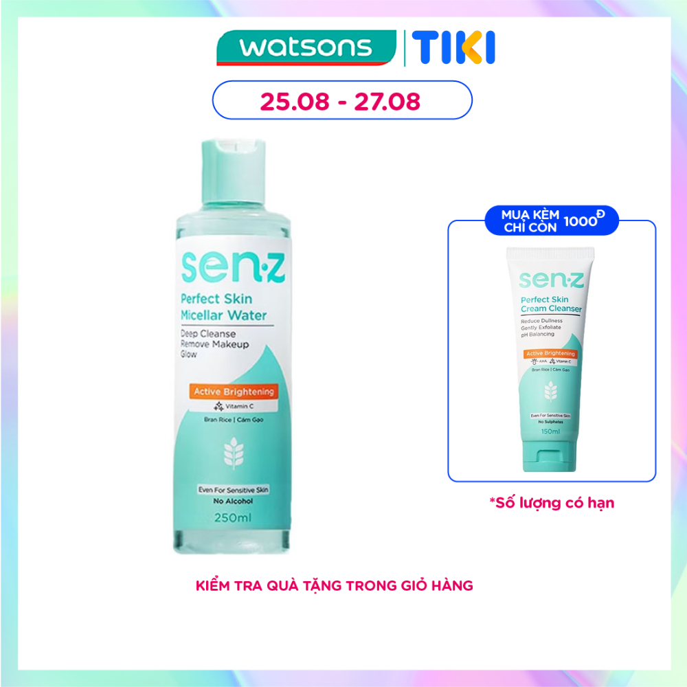 Nước Tẩy Trang SenZ Perfect Skin Cám Gạo 250ml