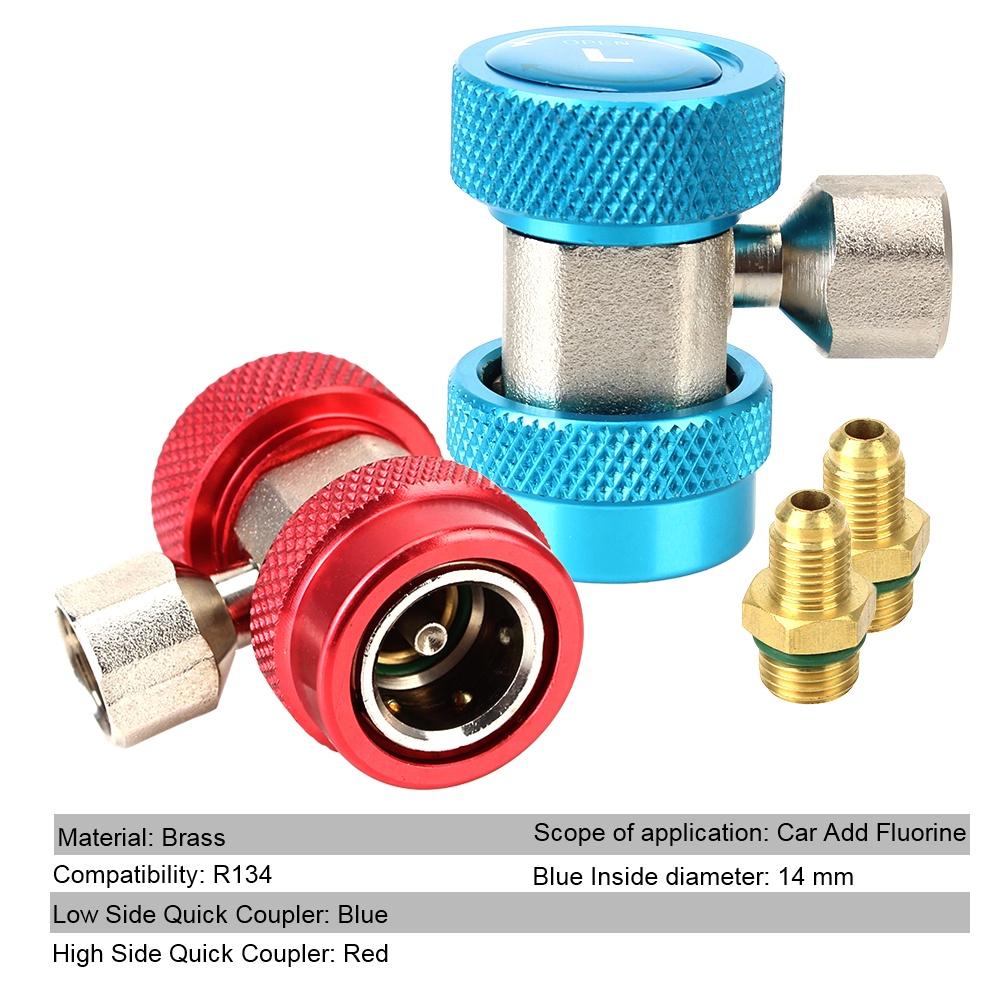 Set 2 Đầu Chuyển Đổi R134A Cho Máy Điều Hòa Xe Hơi