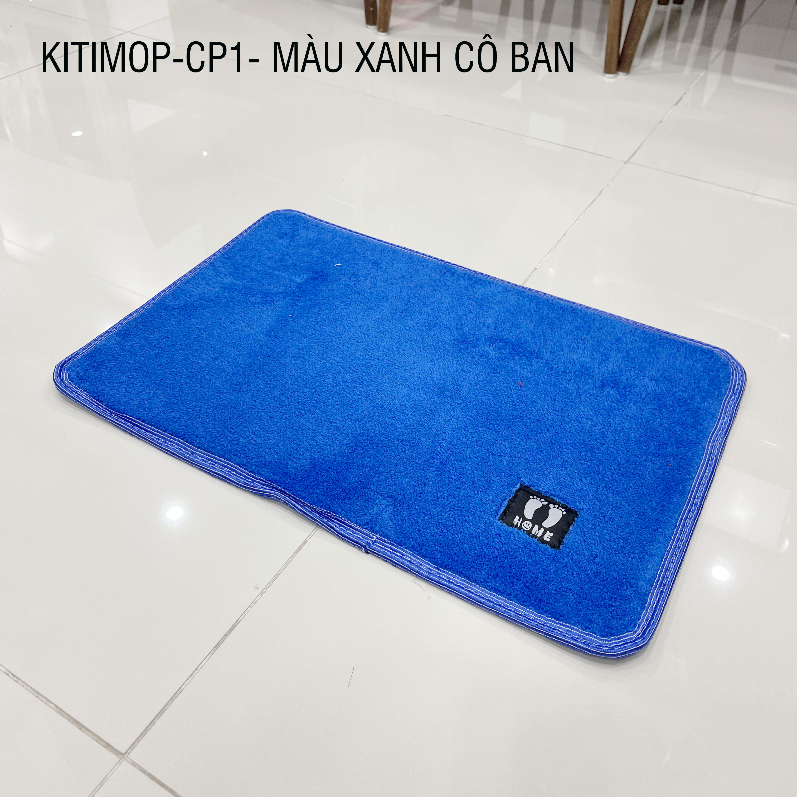 Thảm lau chân thấm nước, thảm chùi chân nỉ bông chống trượt cao cấp - Kitimop CP1