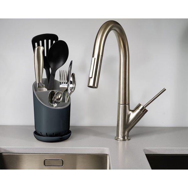 Hộp Đựng Muỗng Thìa Nĩa Đũa Joseph Joseph 85075 Dock, 3 Ngăn, Nhựa BPA Cao Cấp An Toàn Cho Sức Khỏe, Nhập Đức