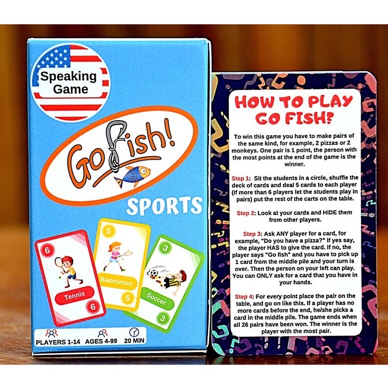 Go fish game “Sports”