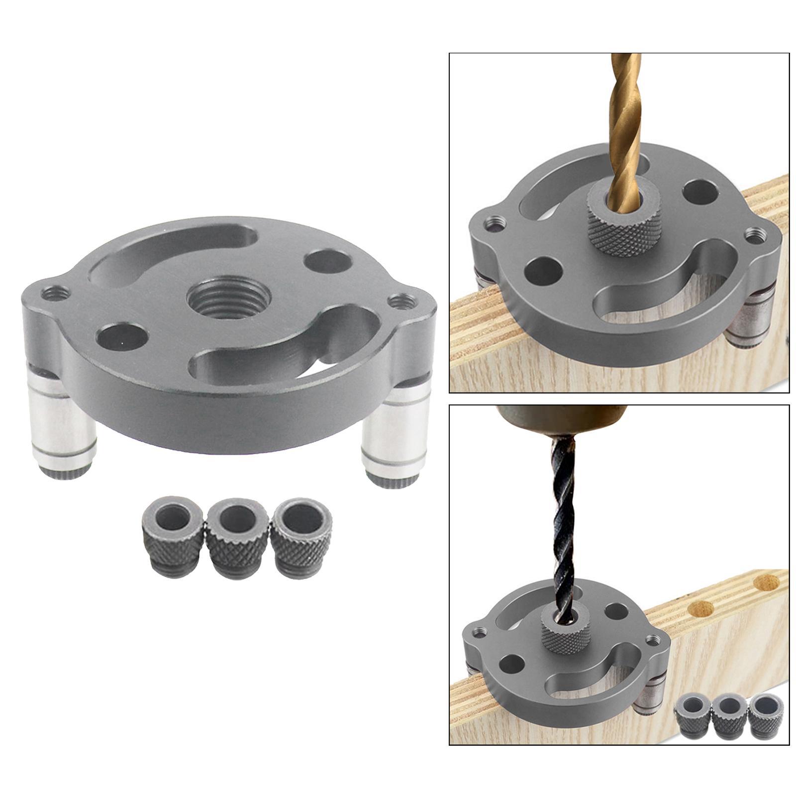 Vertical Pocket Hole Jig Woodworking Drilling  Hole Puncher 6/8/10mm gray