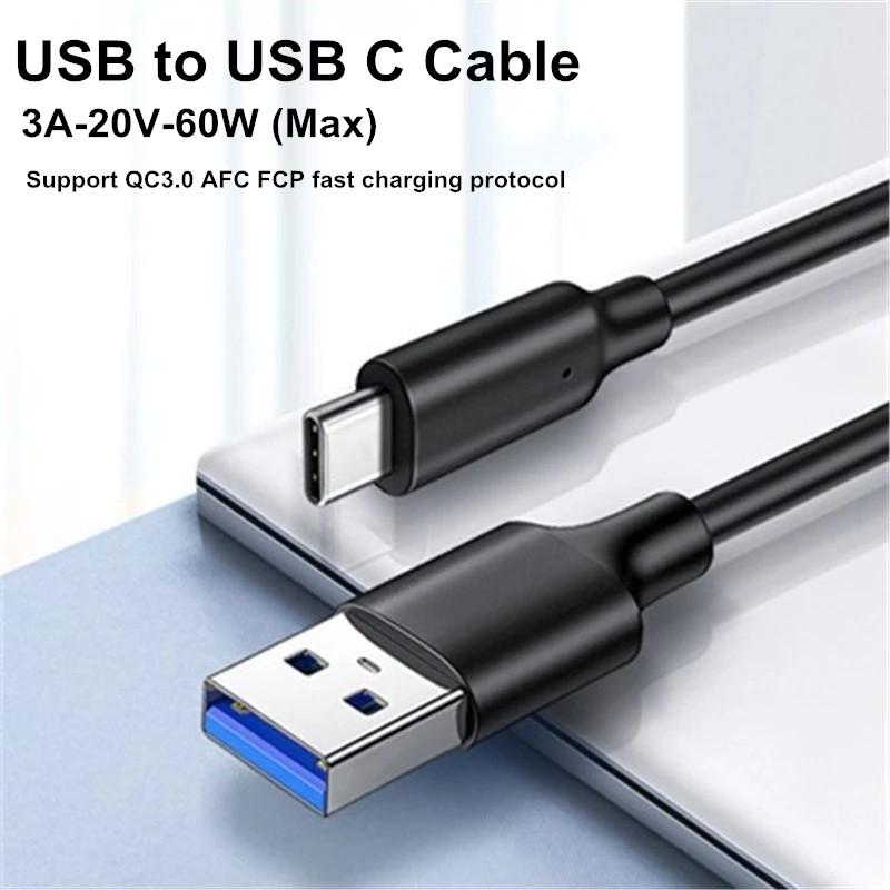 USB3.2 Gen2 10Gbps USB A sang USB C Transfer Data Data Short C SSD Cáp QC 3.0 Sạc nhanh dự phòng cho OCULUSQUEST2 VR Cáp màu: Phiên bản ABS