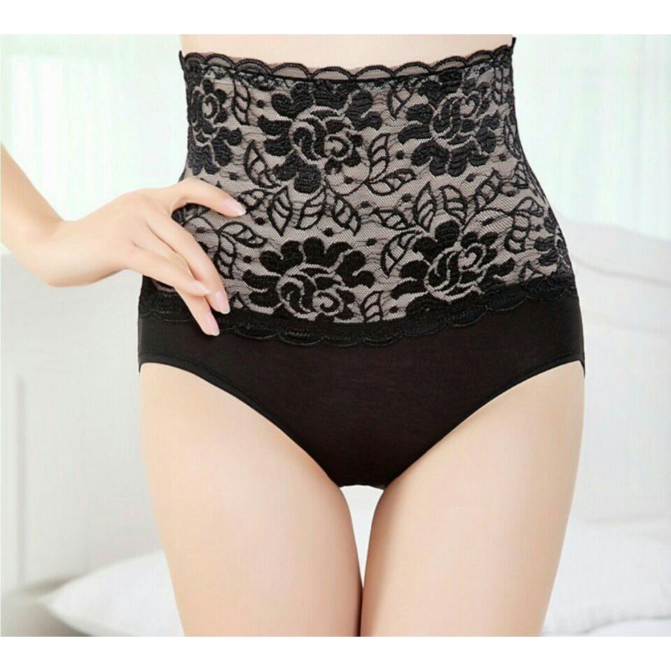 Combo 2 Chiếc Lót Ren nhe Cạp Cao Mã 2015 - Vừa Quần Lót Vừa Gen Bụng QLG2015