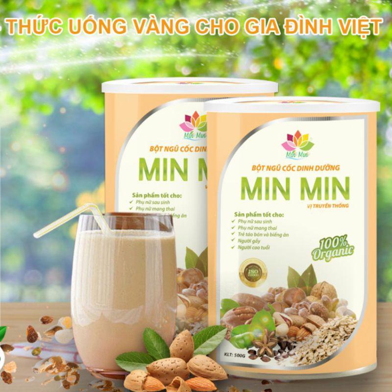 Ngũ Cốc Lợi Sữa Min Min 500g , mẫu mới 29 loại hạt , Bột ngũ cốc Min min dành cho bà bầu thơm ngon, dễ uống