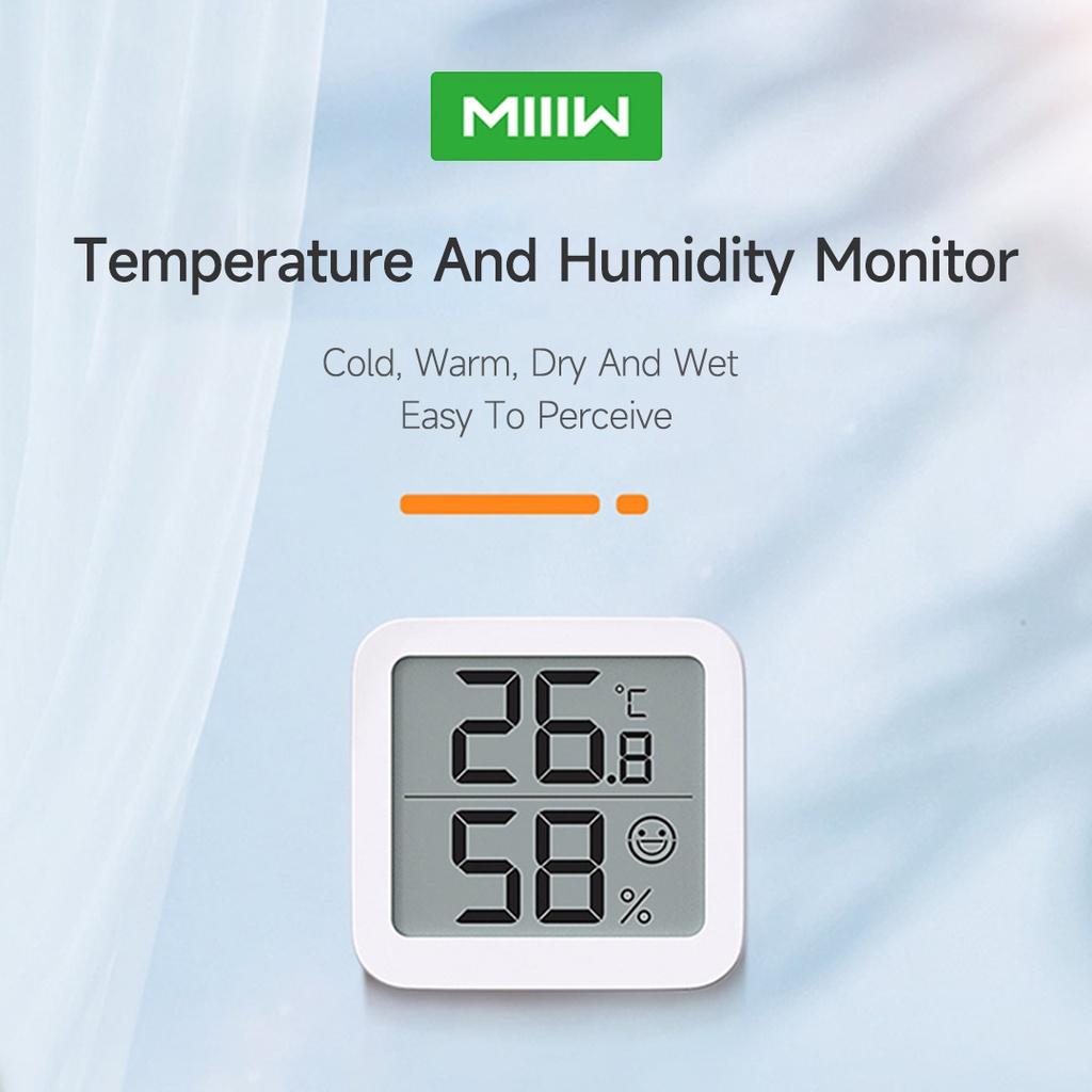 Nhiệt Kế Kỹ Thuật Số Xiaomi Youpin Miiiw Với Màn Hình LCD Cảm Biến Độ Ẩm Cao Tiện Dụng