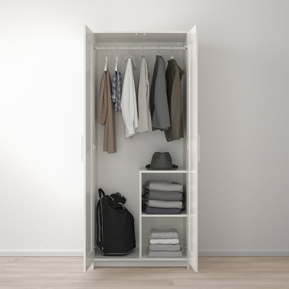 KALUA, Tủ quần áo 2 cánh mở, 78x50x191cm