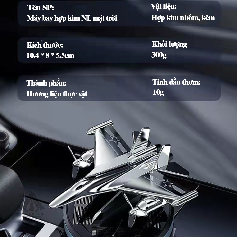 NƯỚC HOA Ô TÔ Năng Lượng Mặt Trời MH Máy Bay Trực Thăng, Khuếch Tán Hương Thơm, Khử Mùi Ô Tô Tặng Kèm Tinh Dầu