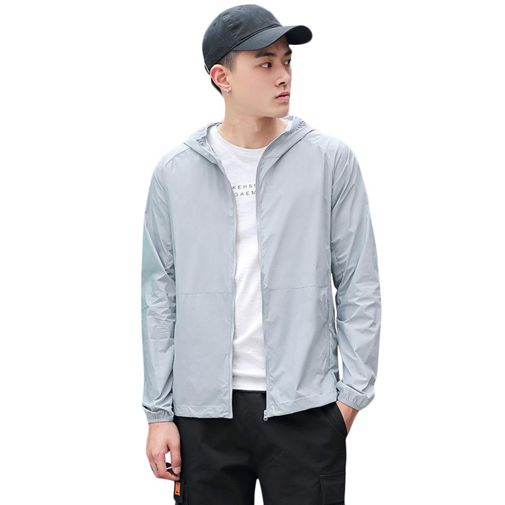 Áo khoác chống nắng cho nam giới Chống tia cực tím Khô nhanh Mỏng thoáng khí Nhẹ không thấm nước