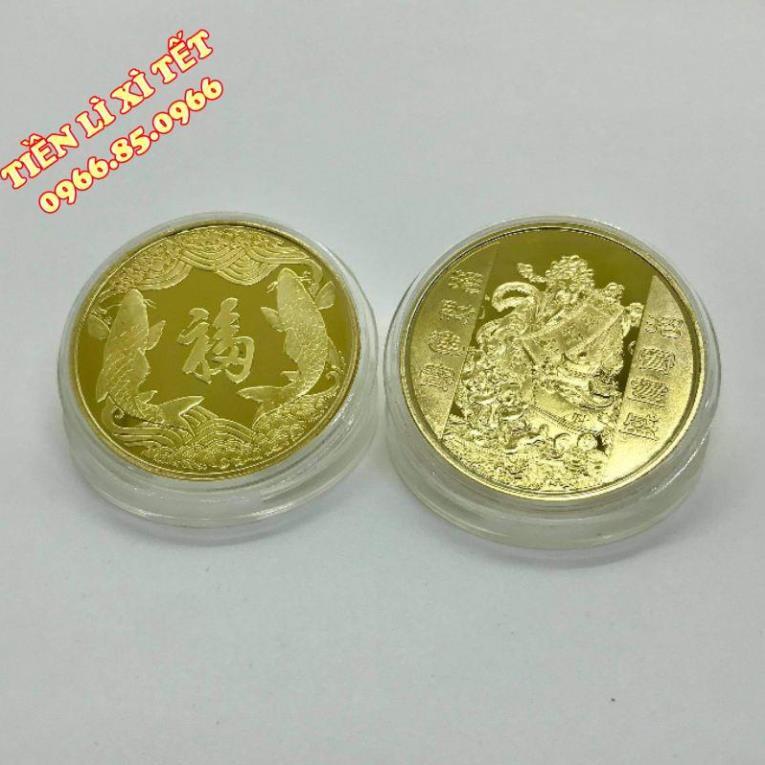 Xu Hình Thần Tài Mạ Vàng Kèm Túi Gấm Đỏ Tài Lộc. SỈ LẺ GIÁ CỰC TỐT