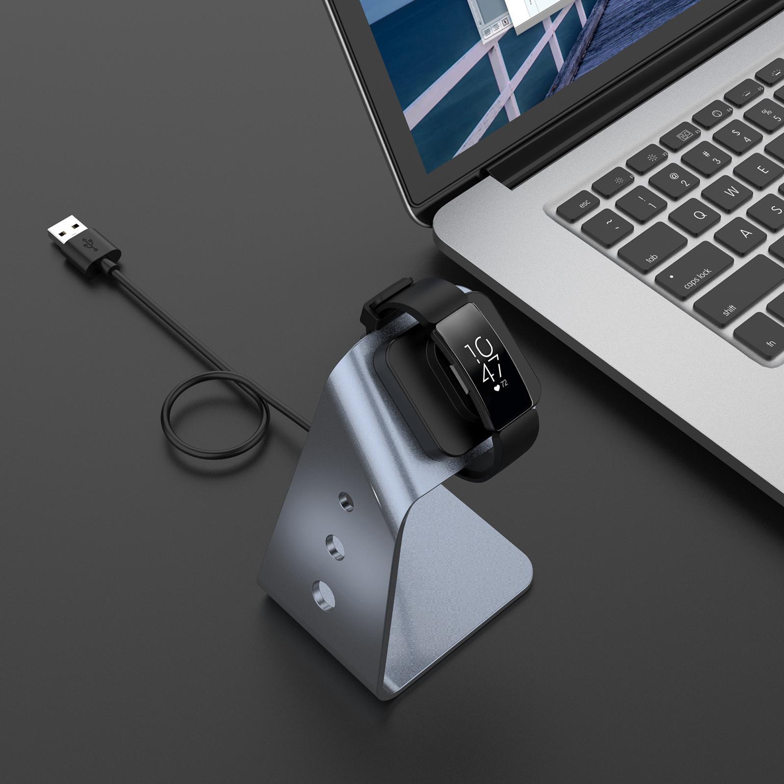 Replacement Charger Dock Holder USB Charging for Watch Grey