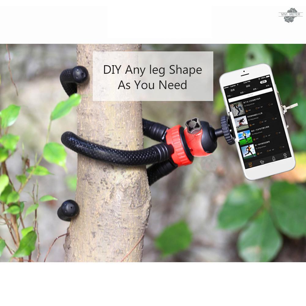 Giá Đỡ Ba Chân Mini Hình Bạch Tuộc Linh Hoạt Với Đầu Bi Xoay 360 Độ Cho Máy Ảnh Dslr Action Smartphone