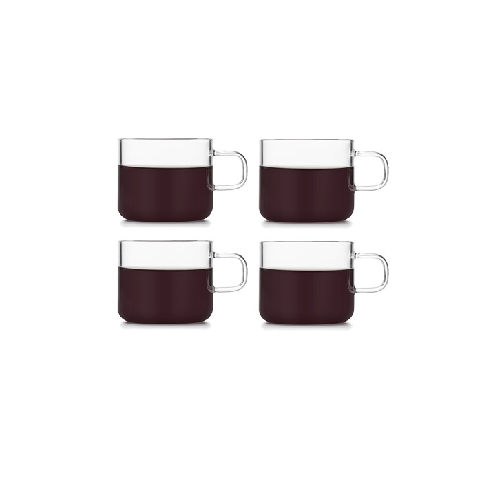 Combo 4 tách cafe thủy tinh Samaglas F009 180mL