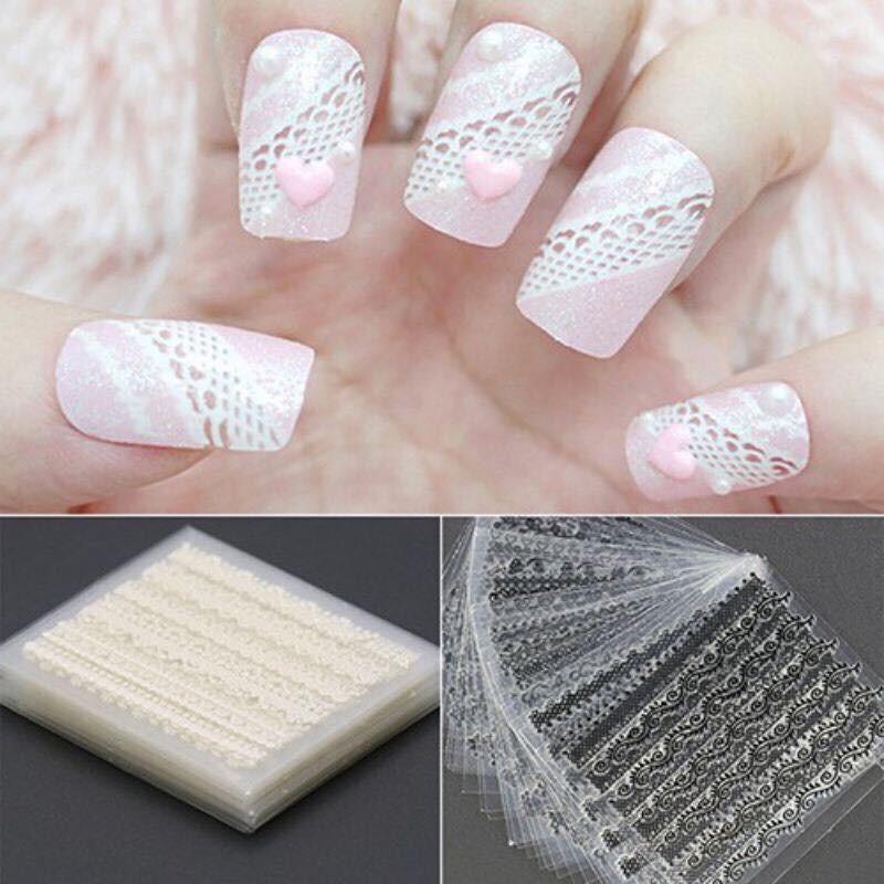 combo 10 tấm sticker dán trang trí móng nghệ thuật NAIL ART - 98