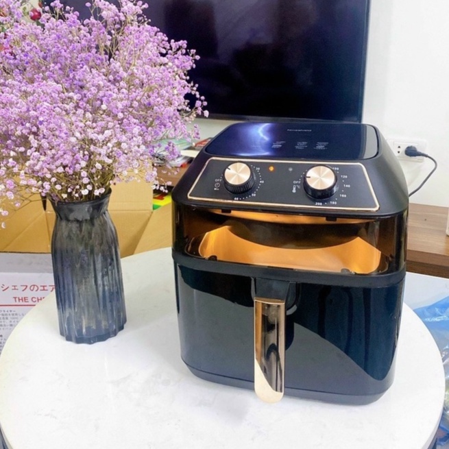 Nồi chiên không dầu NINE ShieId Dung tích 10 lít cửa kính tự động
