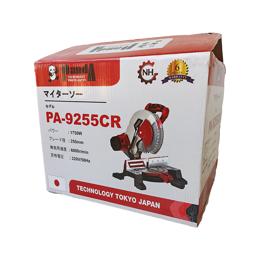 Máy cắt nhôm Panda PA9255CR, Motor dây curoa, Công suất 1750W, Lưỡi 255mm, Máy cắt góc đa năng