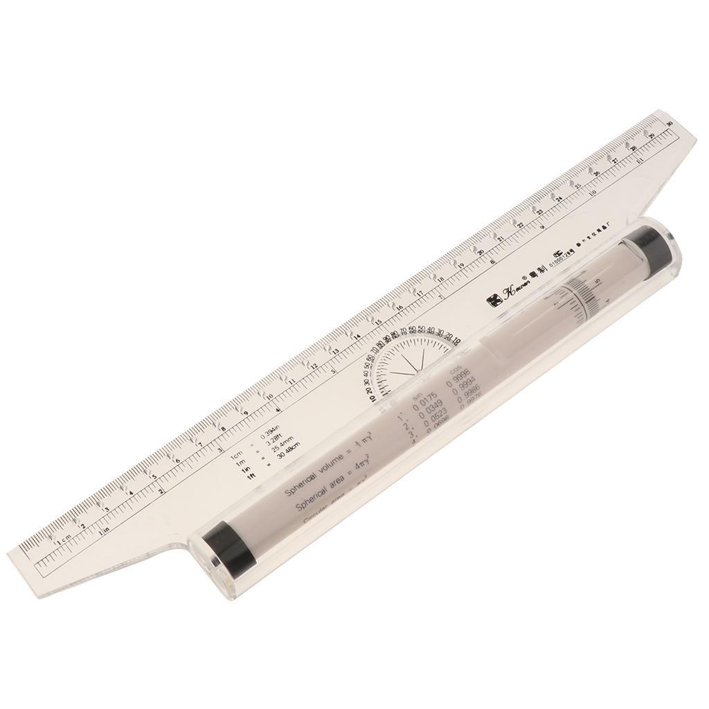 12'' Parallel Rulers Balancing Scale Rolling Rulers in Both Inch and Metric