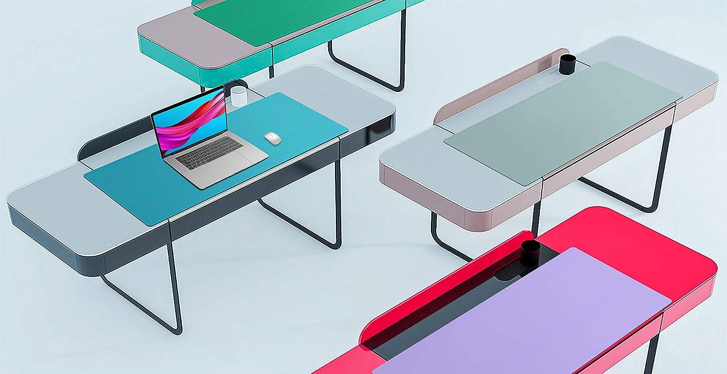 Tấm lót bàn, tấm lót chuột, tấm lót bàn bằng da PU chống trượt, tấm bảo vệ bàn máy tính xách tay cho gia đình và văn phòng-70*35cm