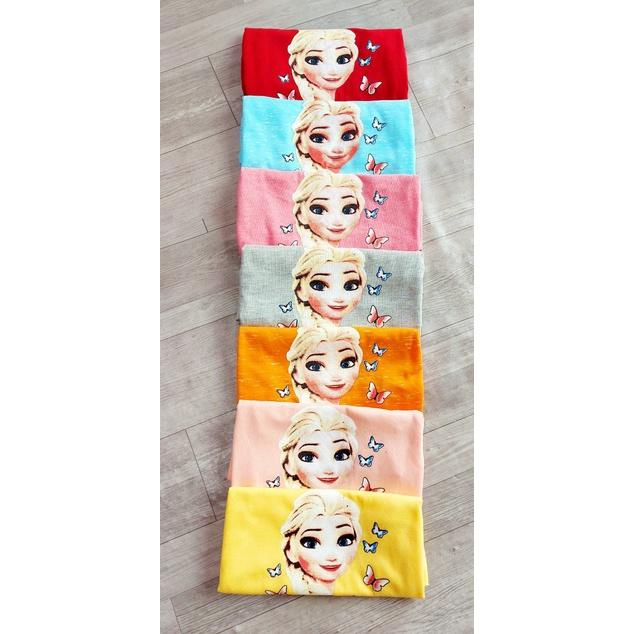Bộ Quần Áo Trẻ Em Cộc Tay In Hình công chúa Dễ Thương Vải thun Cho Bé Gái Từ 10-20kg