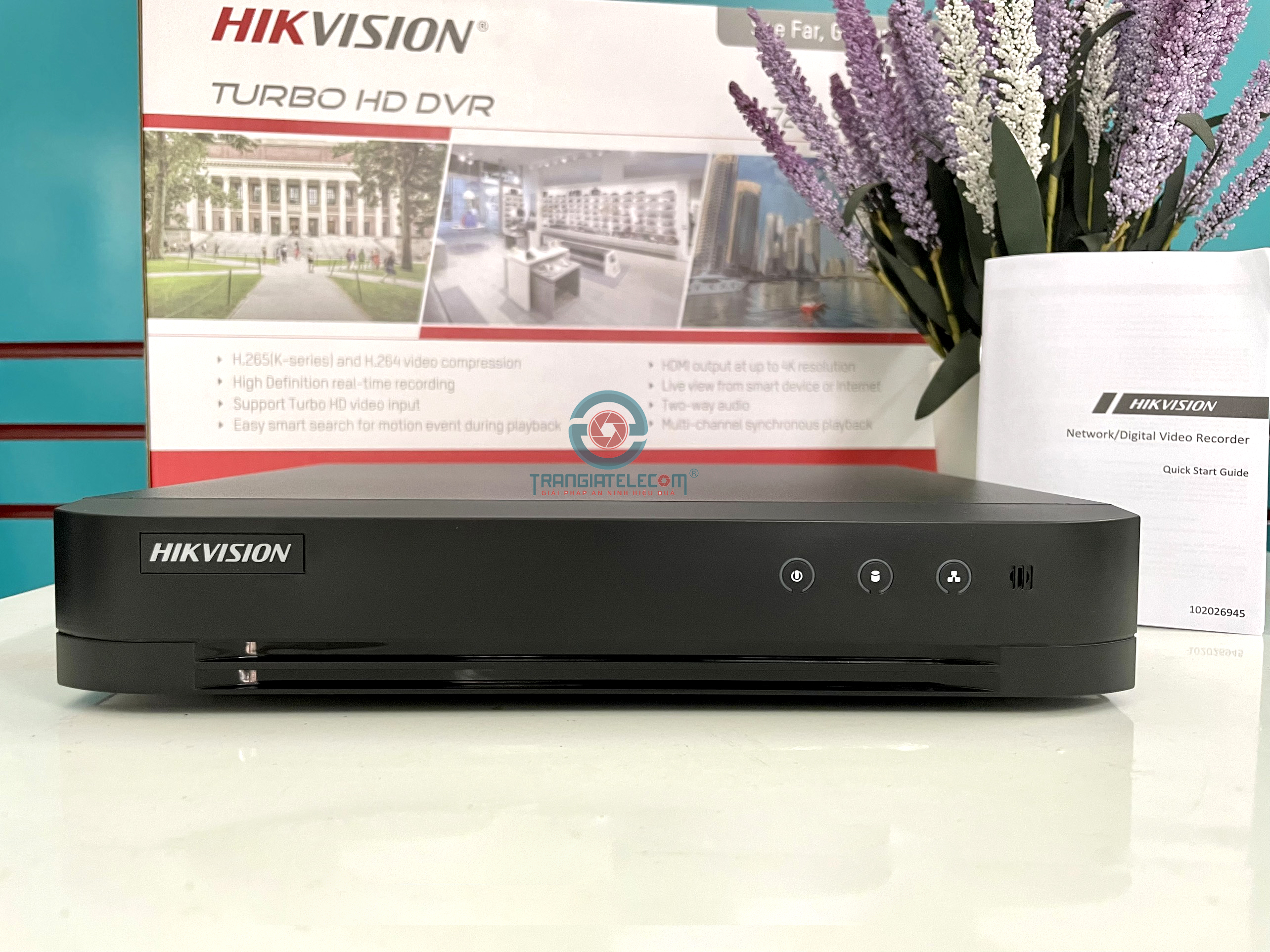 Đầu ghi hình 08 kênh HIKVISION DS-7208HGHI-K1 Turbo HD 4.0 DVR vỏ sắt - Hàng chính hãng